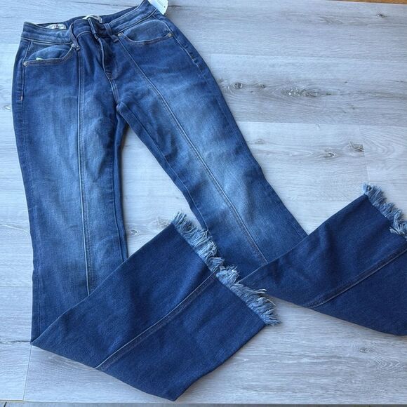 VIGOSS Marley midrise flare Jean indigo stitch fix size 00‎ NWT - Picture 5 of 6